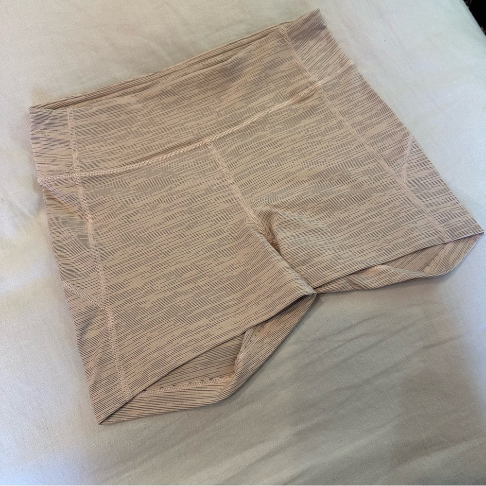 Outdoor Voices Pink Stripe Bike Shorts Size Medium
